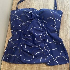 Boden Navy and White Camisole Top